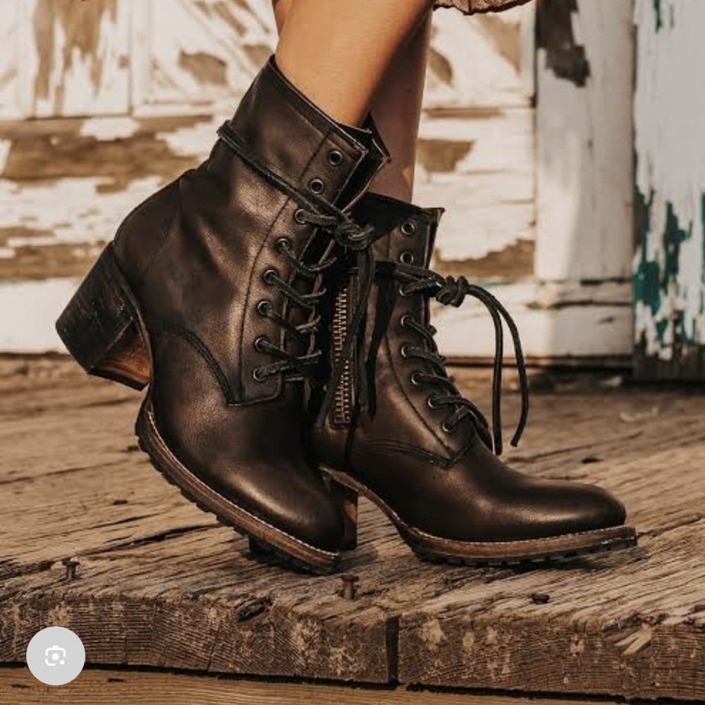 freebird cavalier lace up leather ankle boots